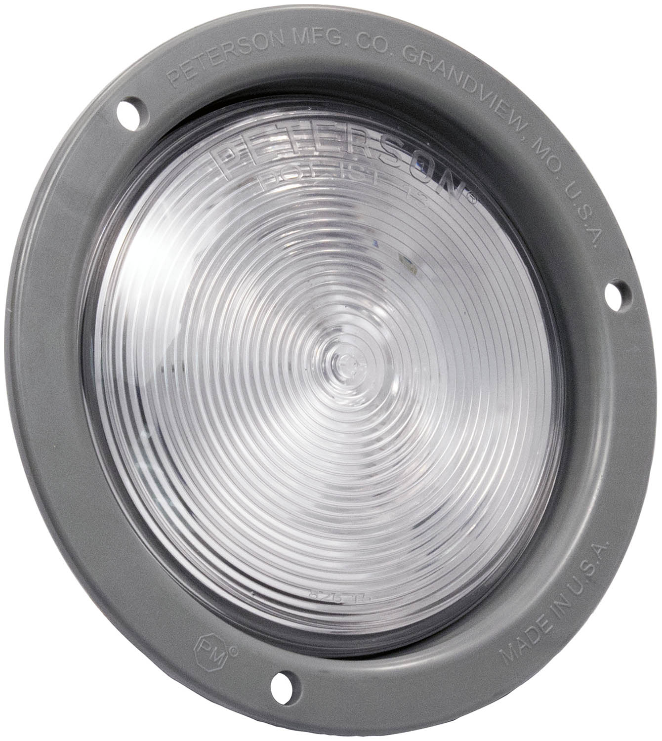 Single Diode 4 inch Round Back-Up Light; flange, multi-volt; poly bag