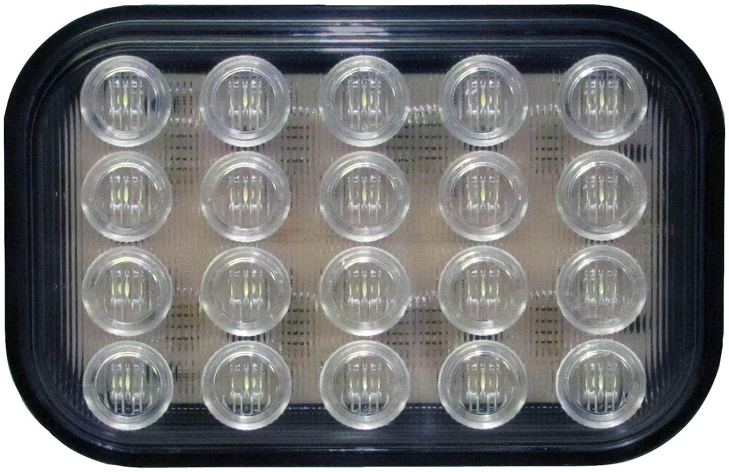 LED Rectangular Back-Up Light, horizontal; 12 inch leads; bulk pack