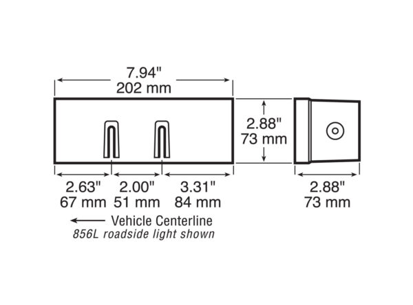 LED Stop/Turn/Tail, Rectangular, w/ License Light, red, poly bag - Image 3