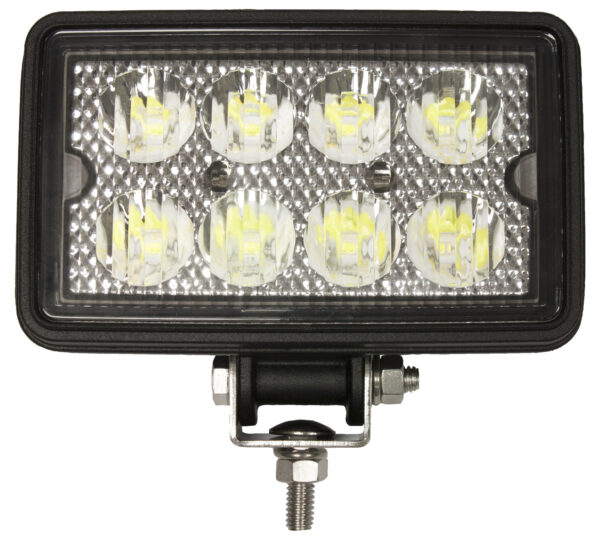 LED Work Light, Rectangular, Pedestal-Mount 2000 Lumen 3"X5" Multi-volt, white, box