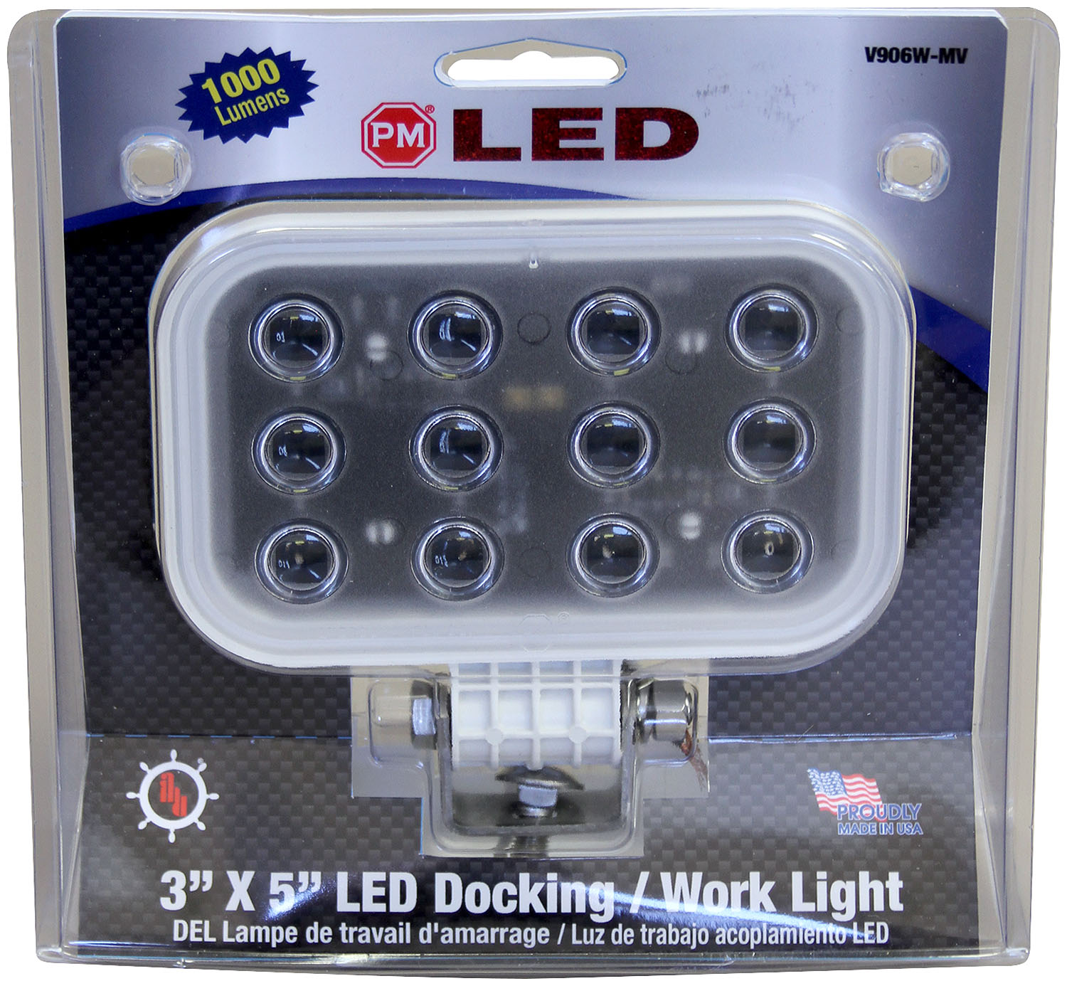 3 inch X 5 inch Pedestal Docking / Utility Light; Stripped Leads; Viz Pack - Image 3