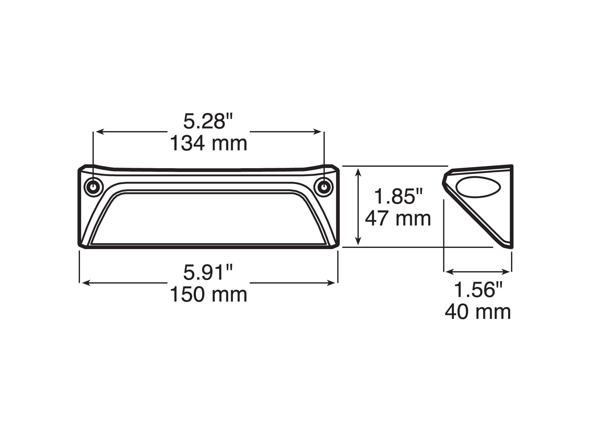 Angle Mount Work / Scene Light, w/ .180 bullets, box