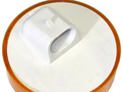 AMP connector-type-01 2½” Round clearance/marker light with 2-pole AMP-style plug