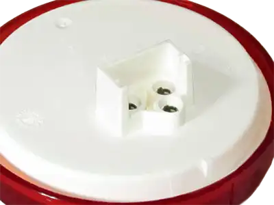 PL3 connector-type-01 4″ Round Stop/Turn/Tail light showing integrated PL3 receptacle
