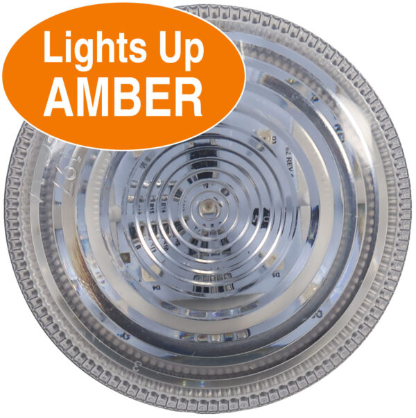 LED Marker/Clearance PC-Rated, Round AMP 2.5"