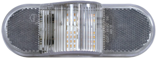 LED Mid-Turn/ Side Marker, Oval, 6.5"X2.25", amber, poly bag