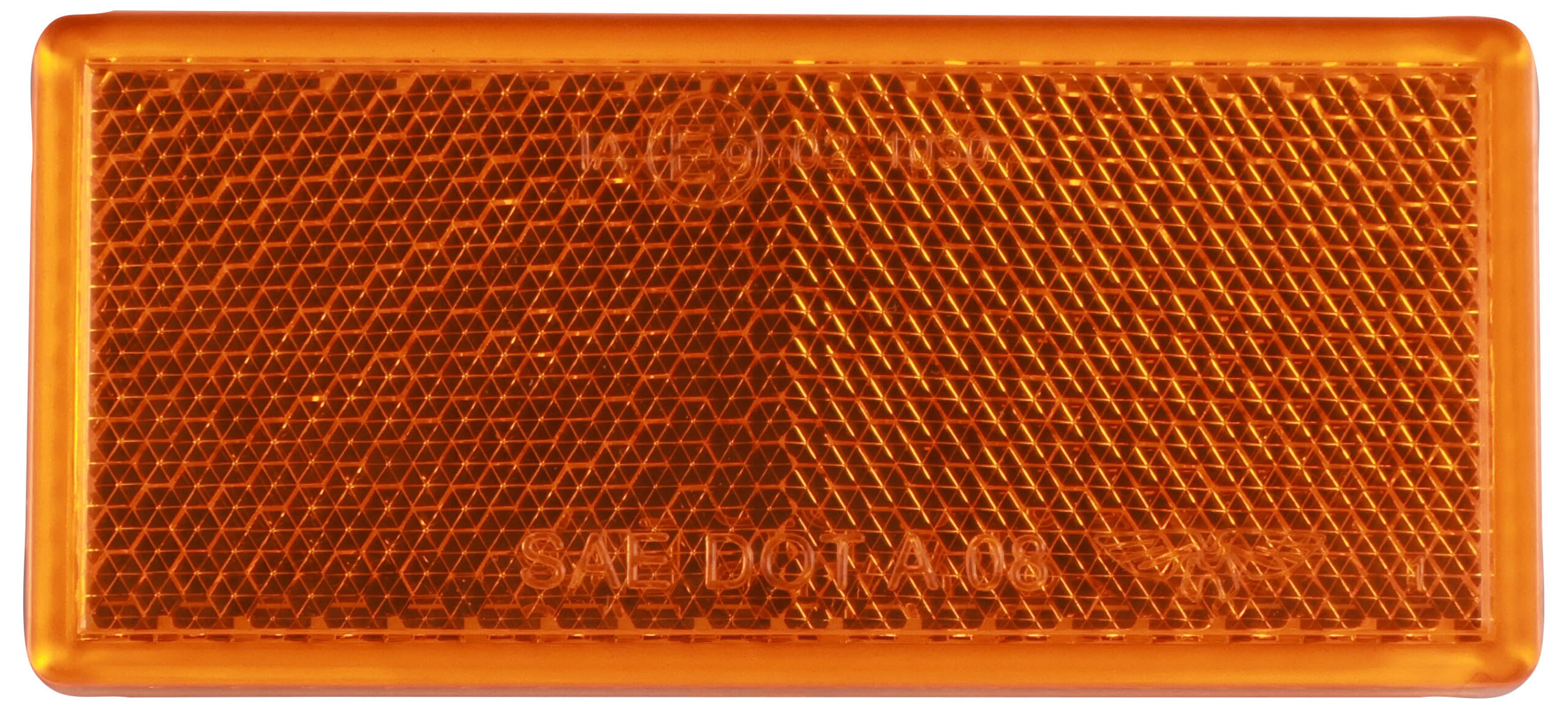 ECE-Compliant Reflector; amber; bulk pack