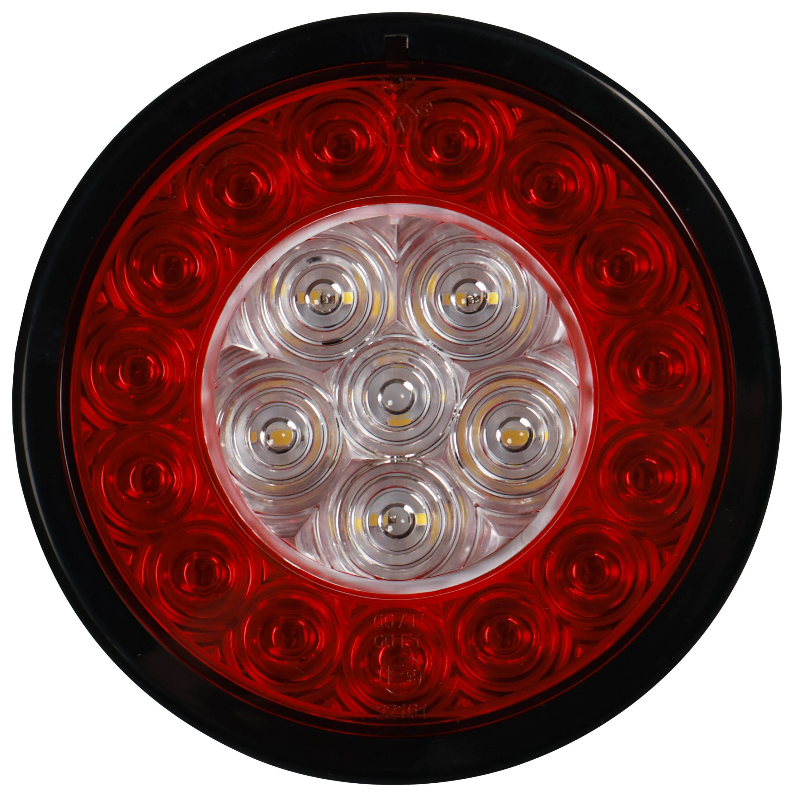LED ECE Combination Reverse & Rear Fog Light, red/white Combination; stud mount; bulk pack