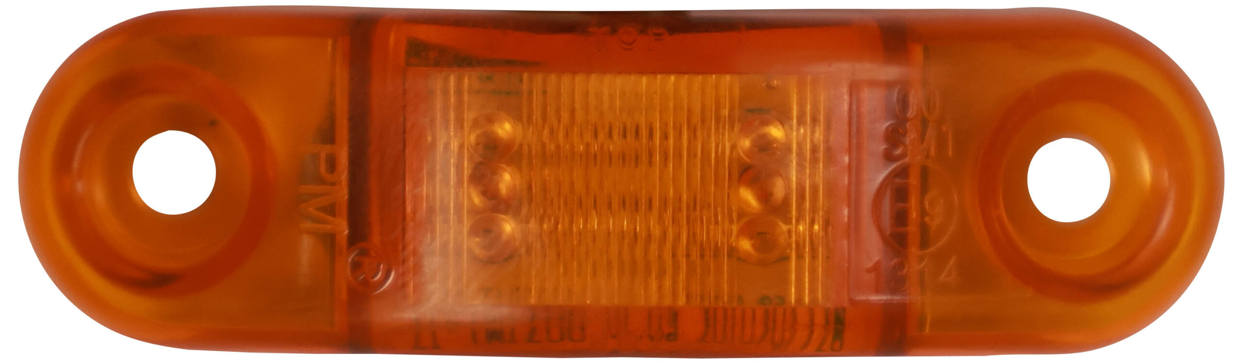 LED ECE-Compliant Side Marker/Outline Light; amber, 2 m leads; poly bag