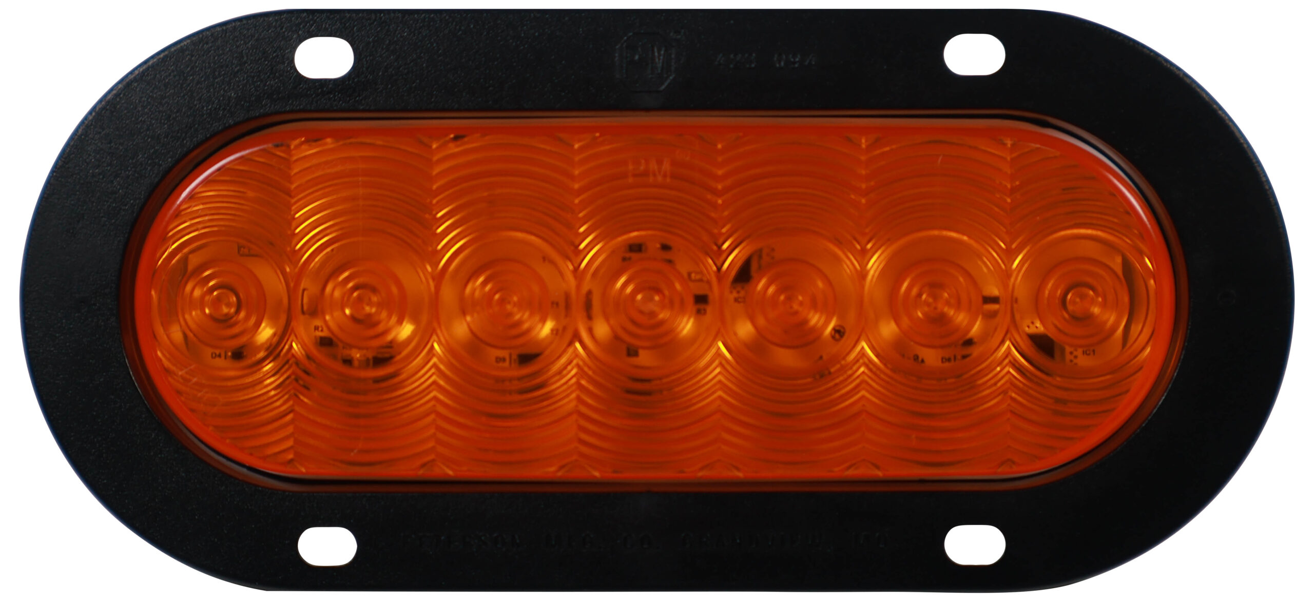 Lumen X ® PL3 Oval Front & Rear Turn Signal; flange kit; poly bag