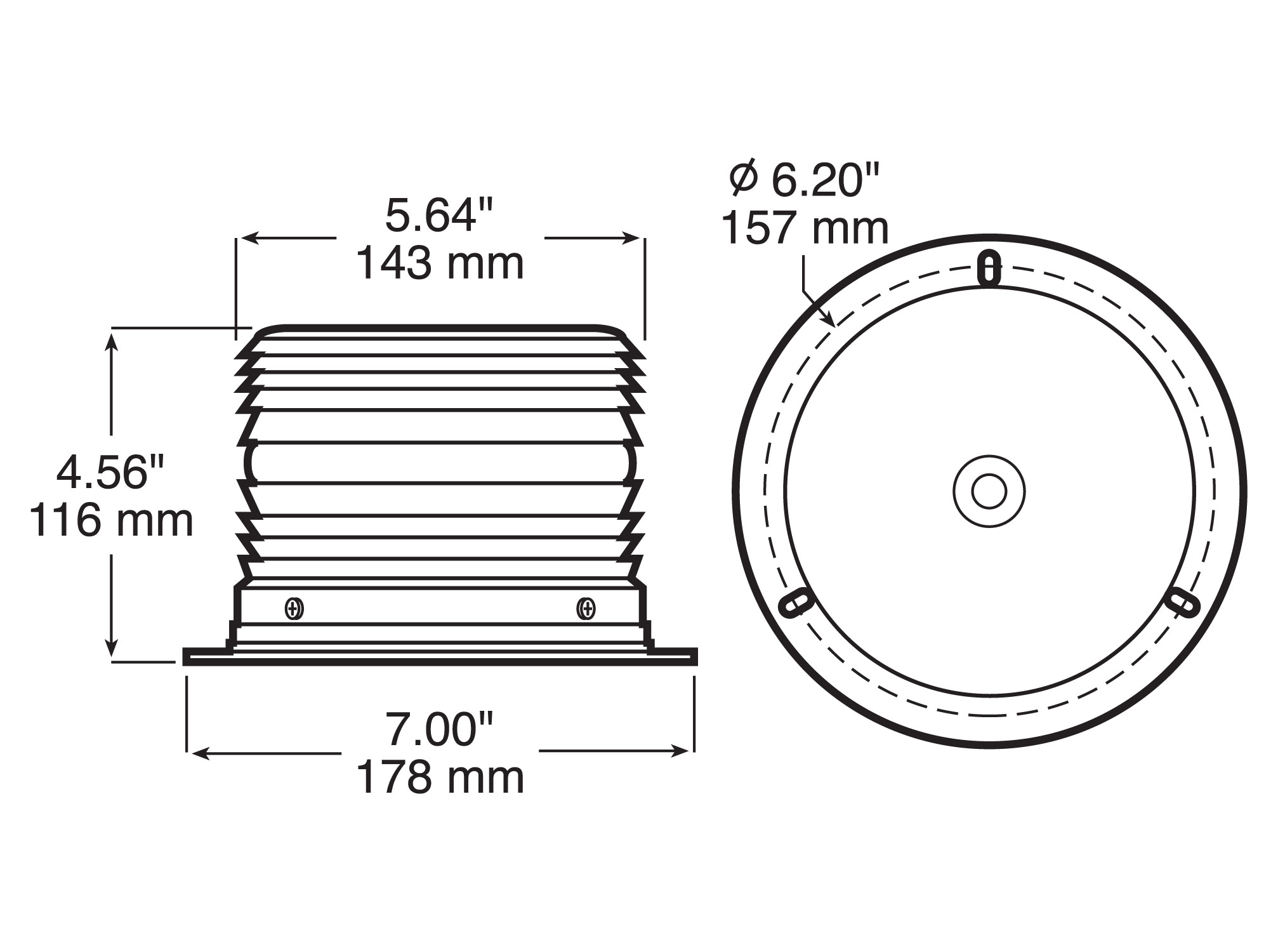 4-Pattern Programmable Strobing Beacon; flange mount; box