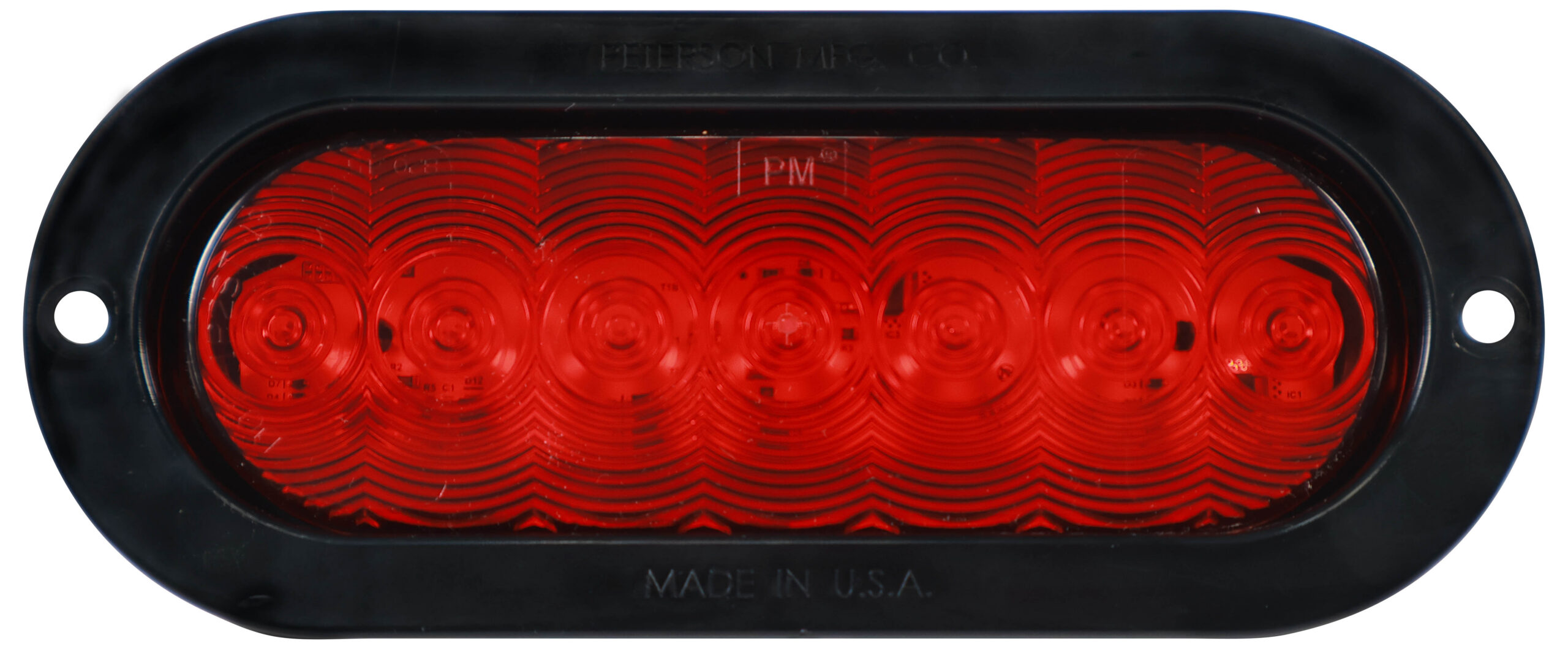 Lumen X ® Narrow Flange AMP Oval Stop / Turn / Tail Light; narrow, 2-screw flange; poly bag