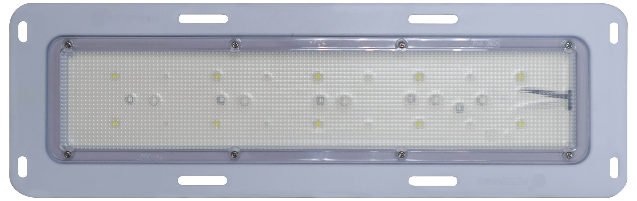 Rectangular Dome Light; white, stripped leads; bulk pack