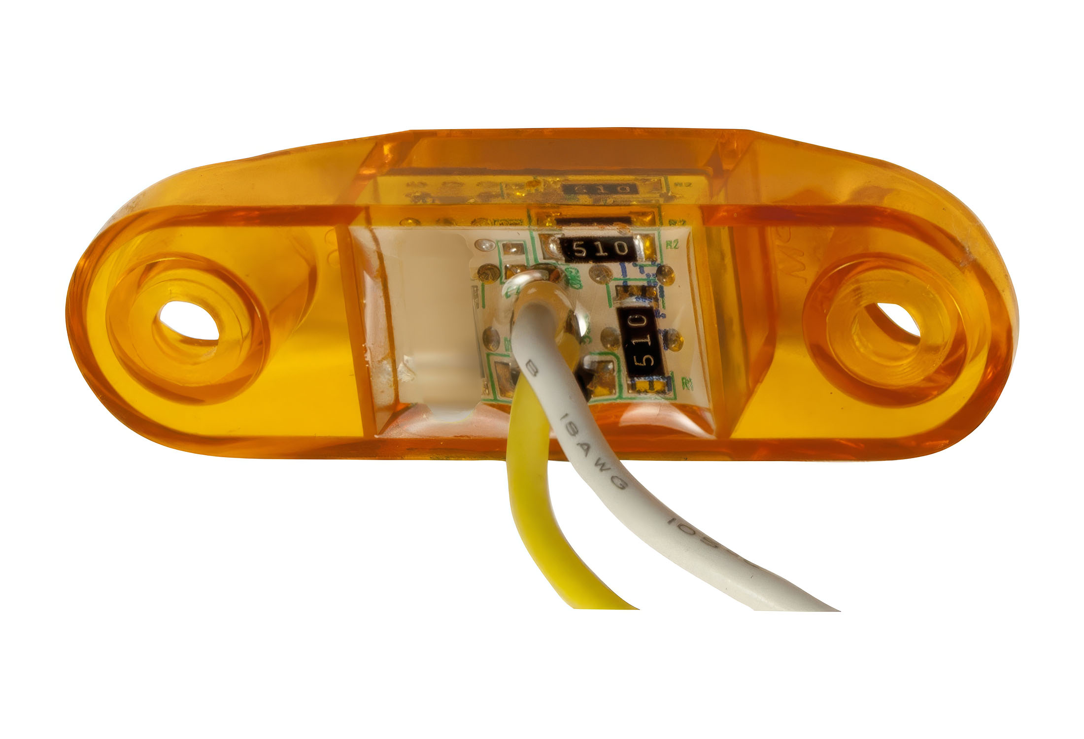 Mini Surface-Mount Clearance/Side Marker Light, 12 Volt; amber