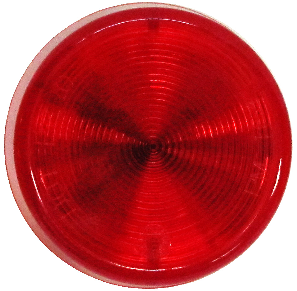 2 inch Clearance/Side Marker Light; red grommet; poly bag