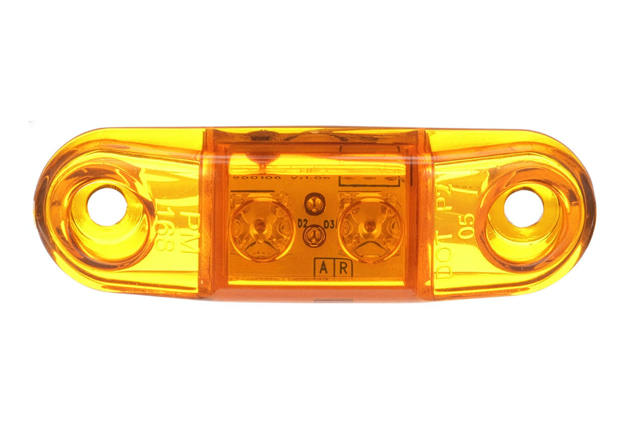 Mini Surface-Mount Clearance/Side Marker Light, Multi-volt; amber; bulk pack