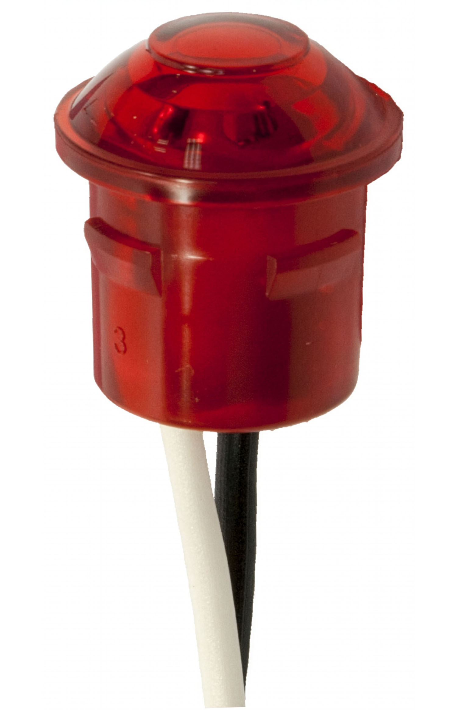 3/4 inch PC-Rated Clearance & Side Marker; red, .180 bullets; poly bag - Image 2