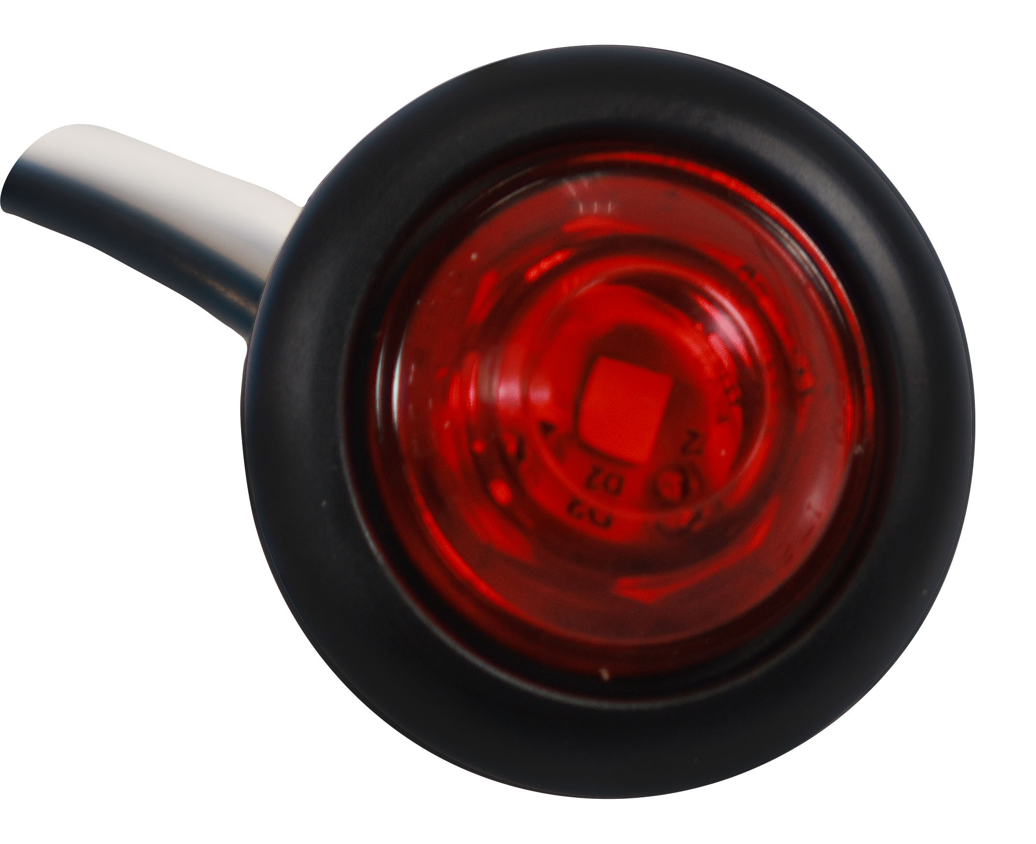 3/4 inch PC-Rated Clearance & Side Marker; red, .180 bullets; poly bag