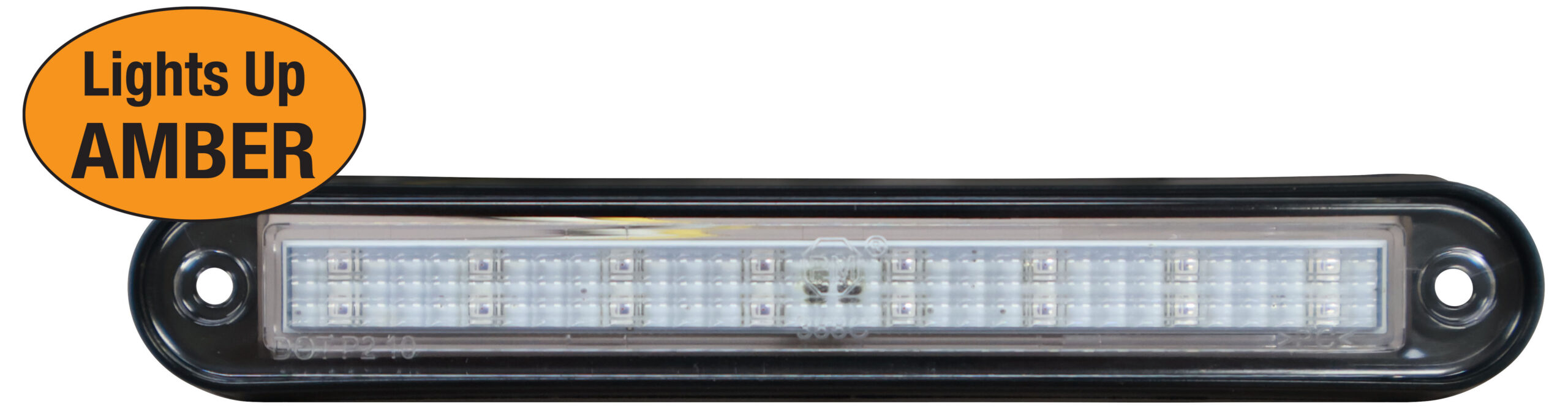 Clearance/Side Marker Light; amber clear lens; bulk pack