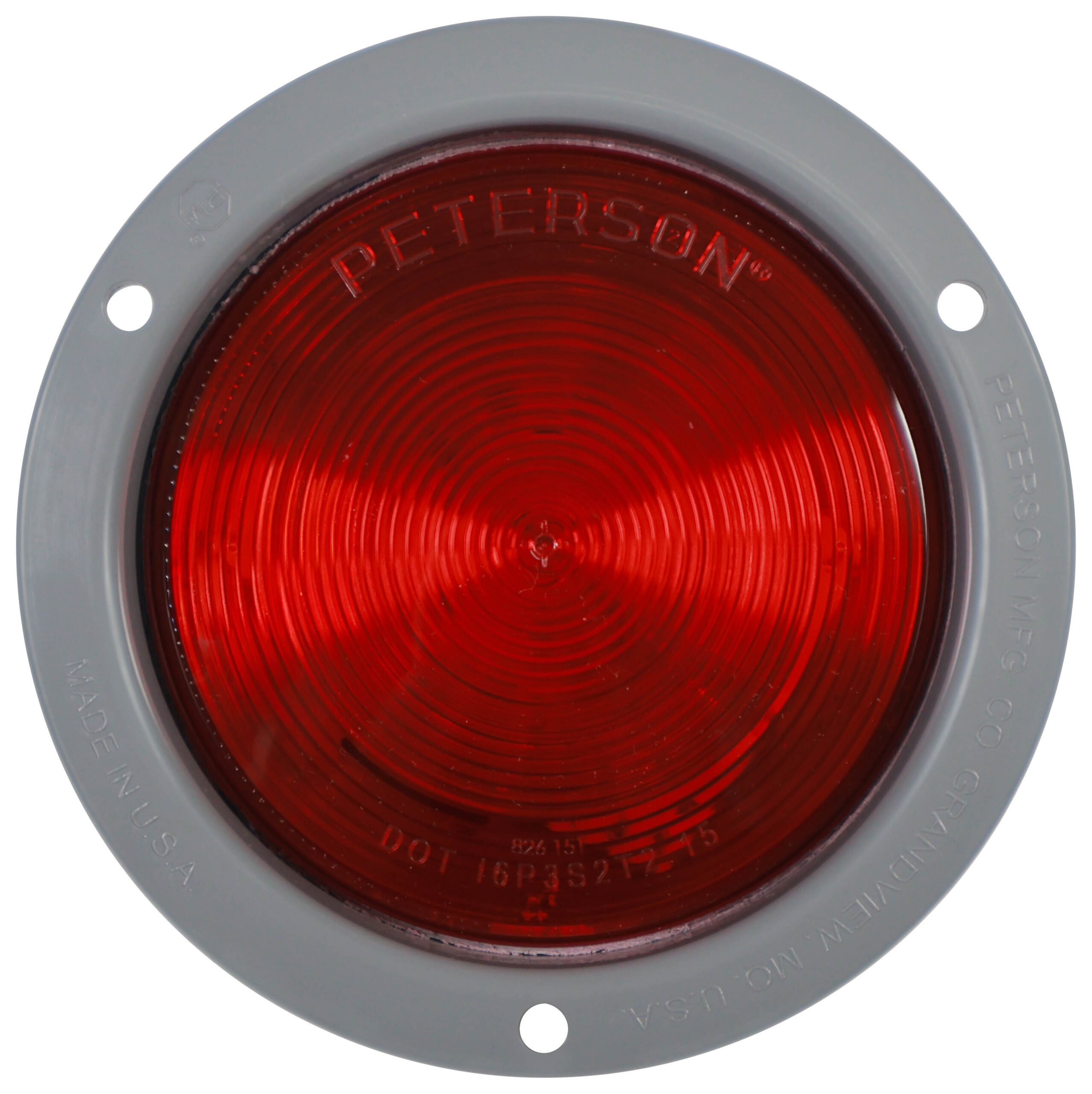 Single Diode LED 4 inch Round Stop/Turn/Tail Light; flange mount, hardwired; bulk pack