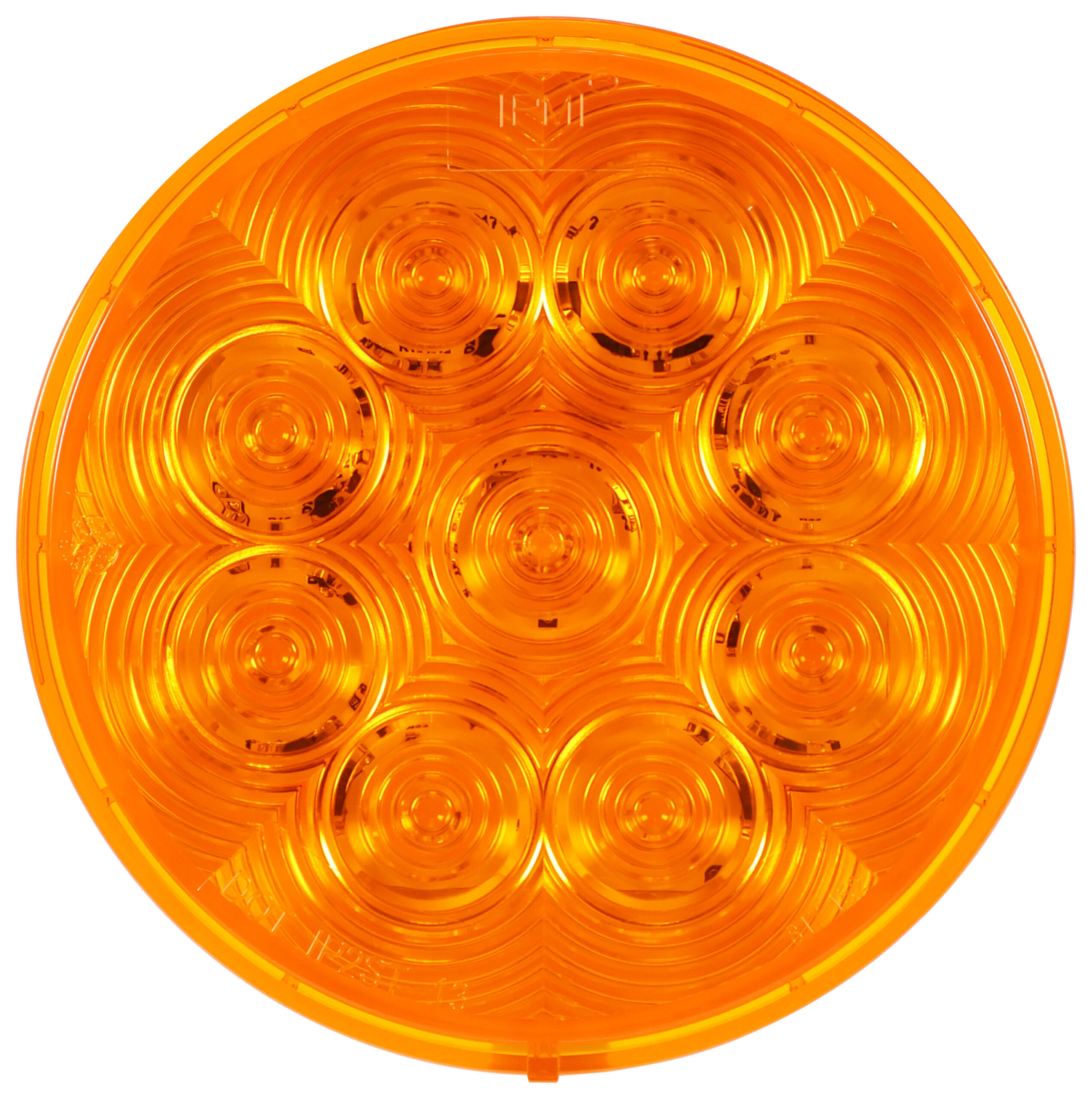 Lumen X® LED ECE Round Turn Signal Light; amber, grommet mount; poly bag