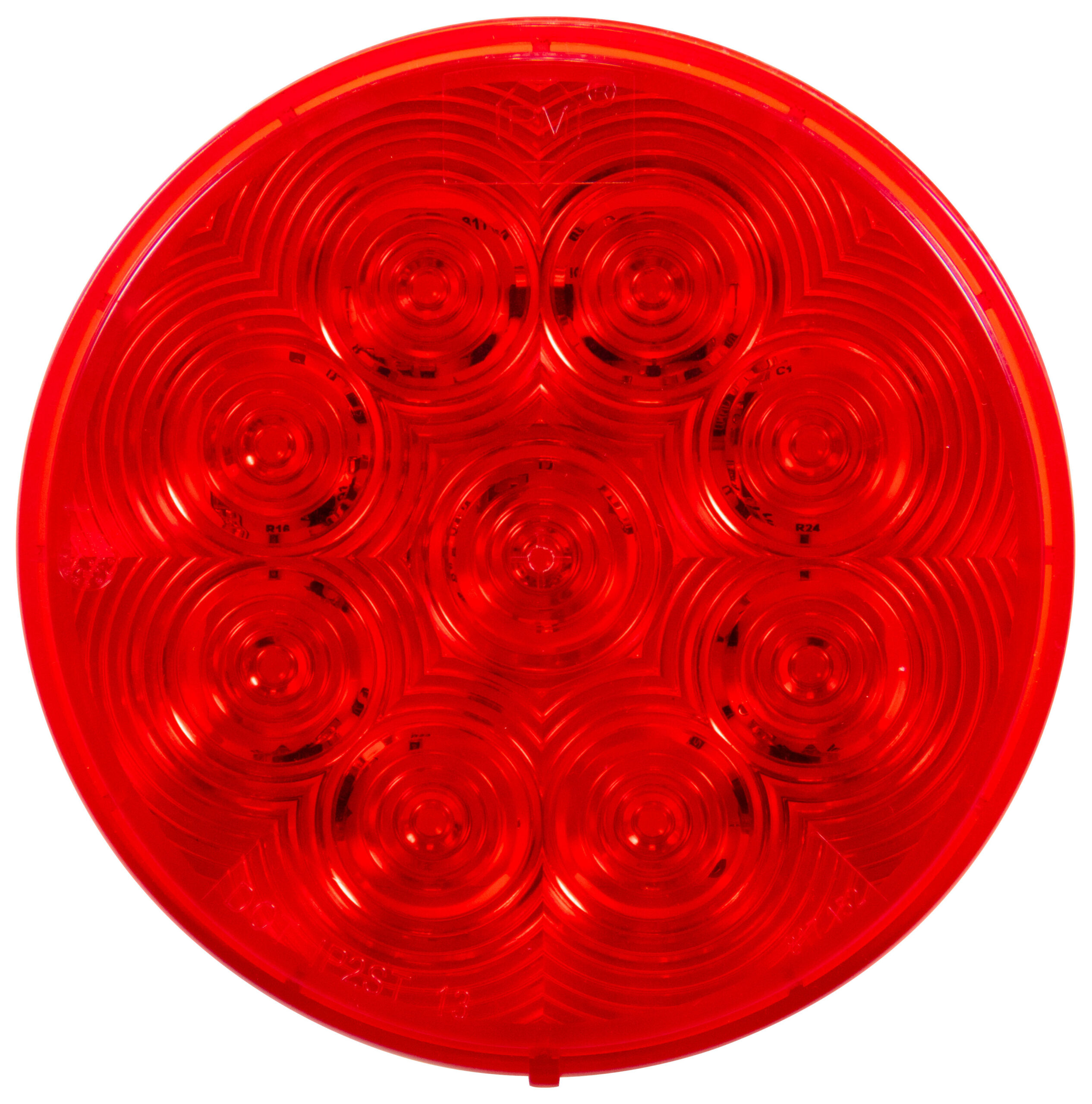Lumen X® AMP 4 inch Round Stop / Turn / Tail Light; grommet, male plug kit; poly bag