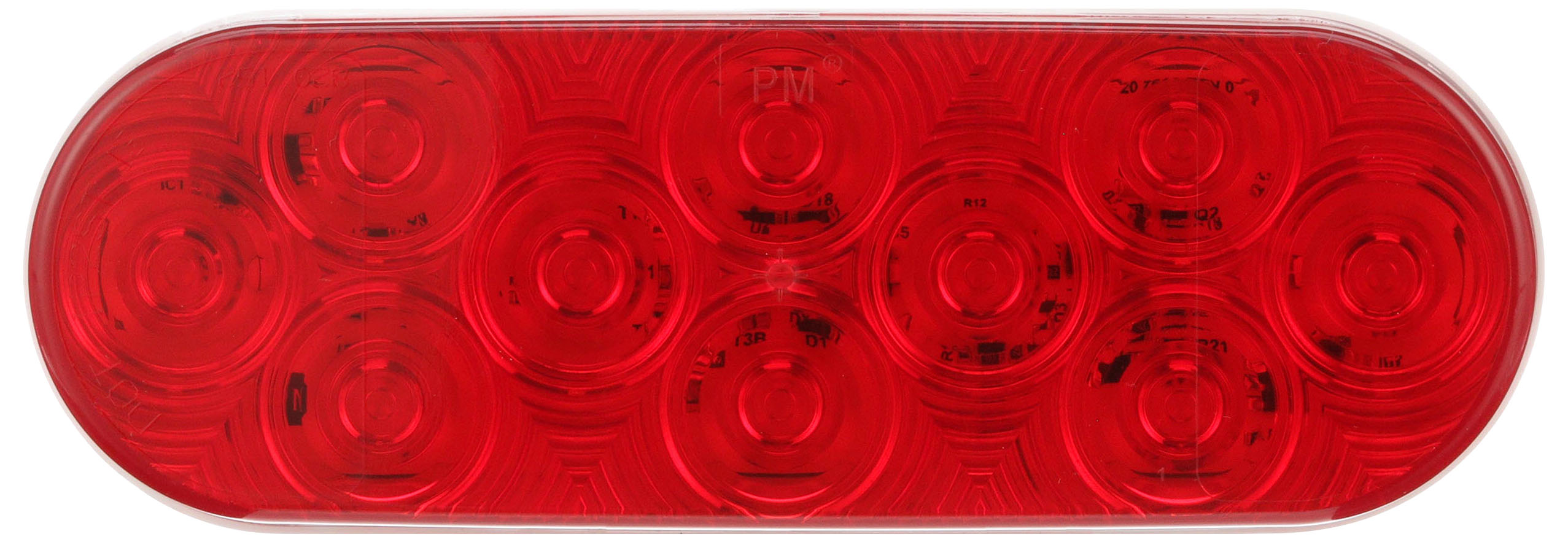 Lumen X® AMP Oval Stop / Turn / Tail Light; grommet; bulk pack