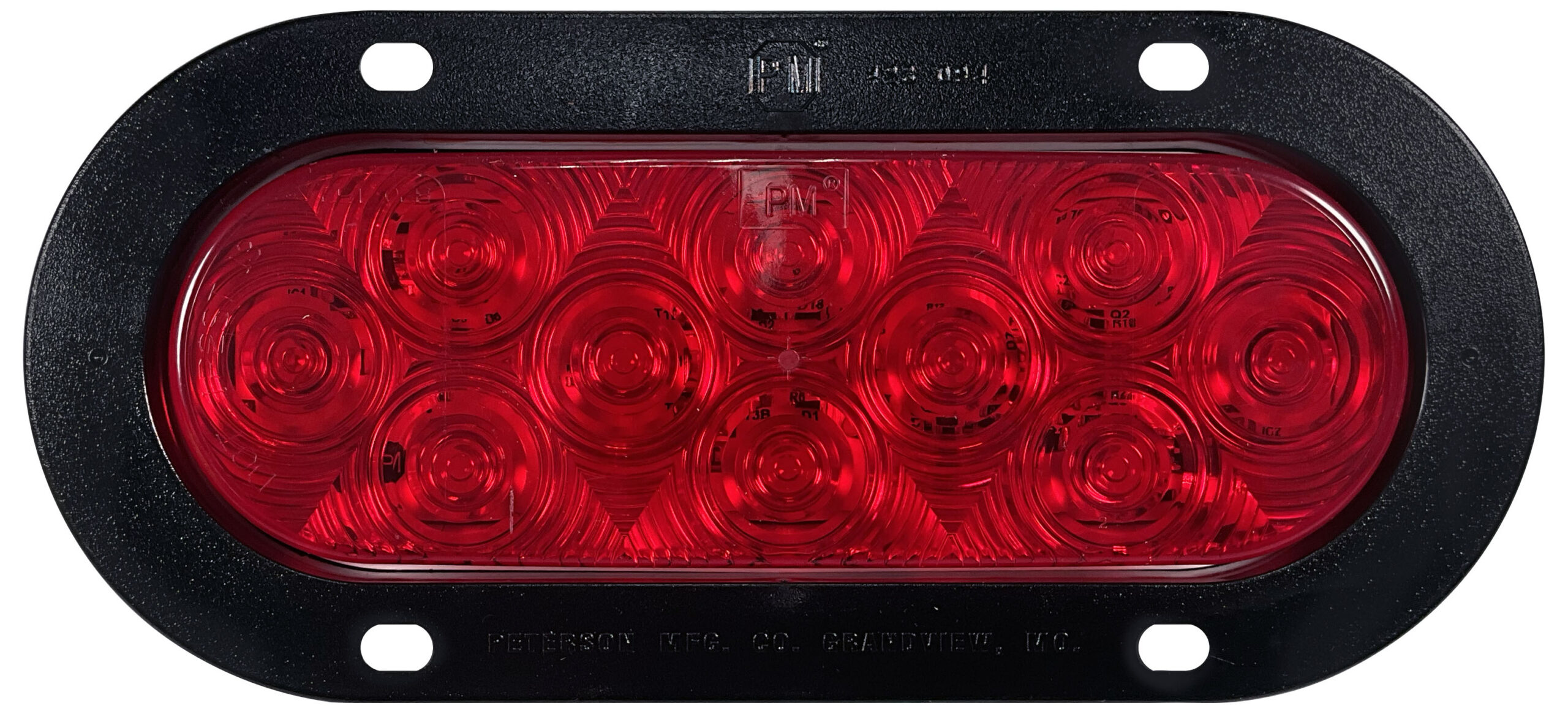 Lumen X® AMP Oval Stop / Turn / Tail Light; flange; bulk pack