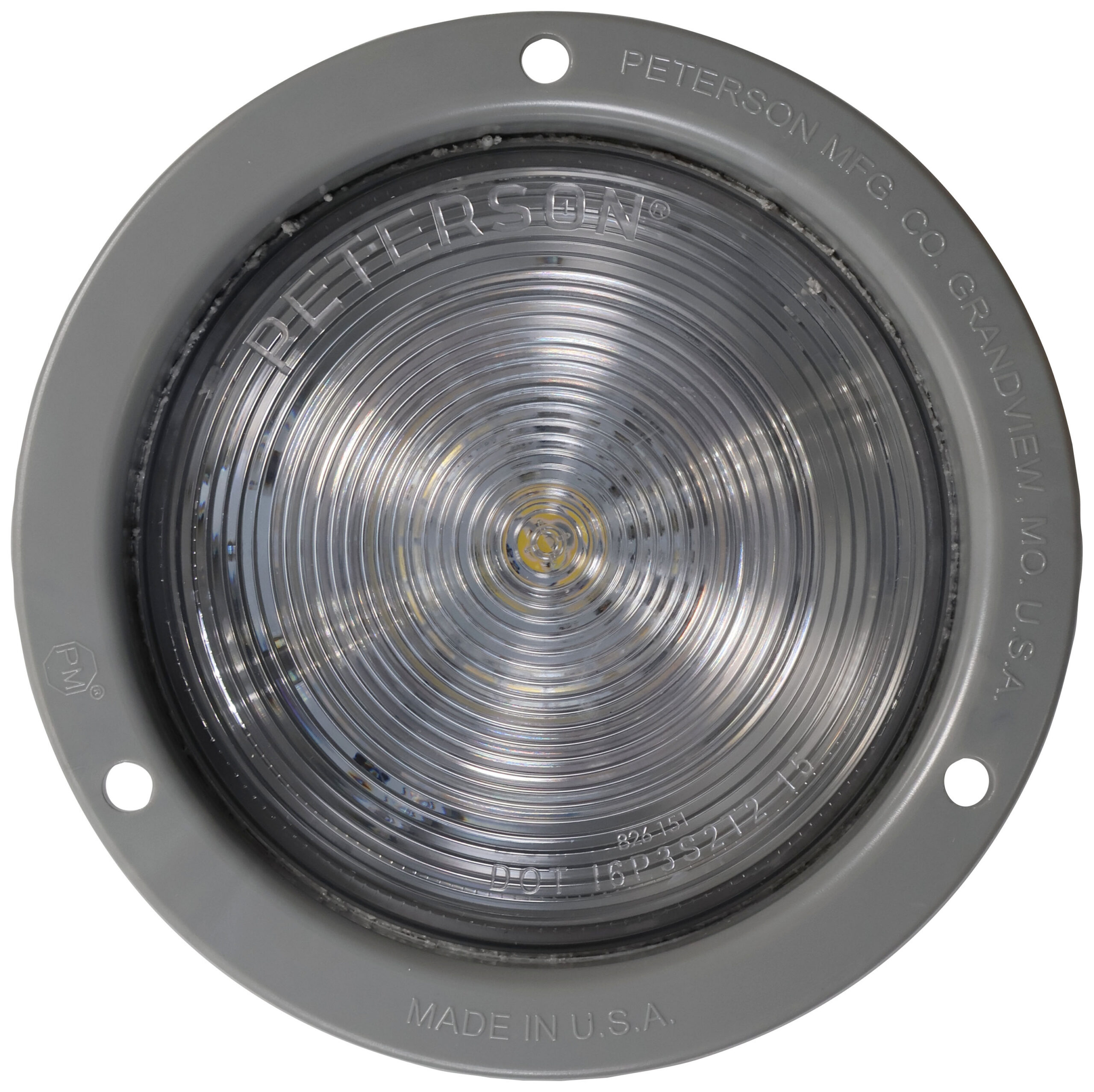 Single Diode 4 inch Round Back-Up Light; flange, multi-volt; poly bag
