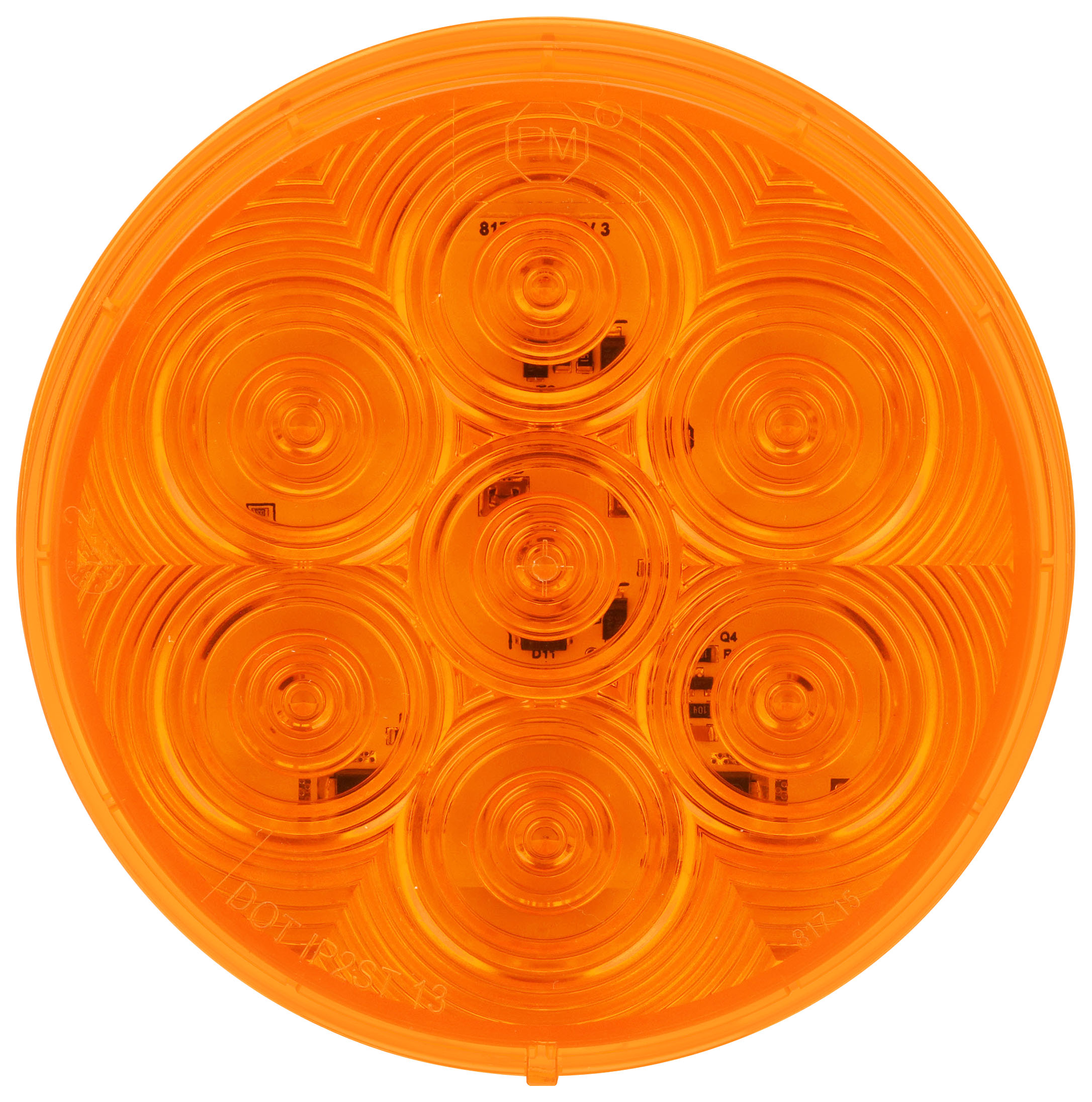 Lumen X® AMP 4 inch Round Front & Rear Turn Signal; grommet; poly bag