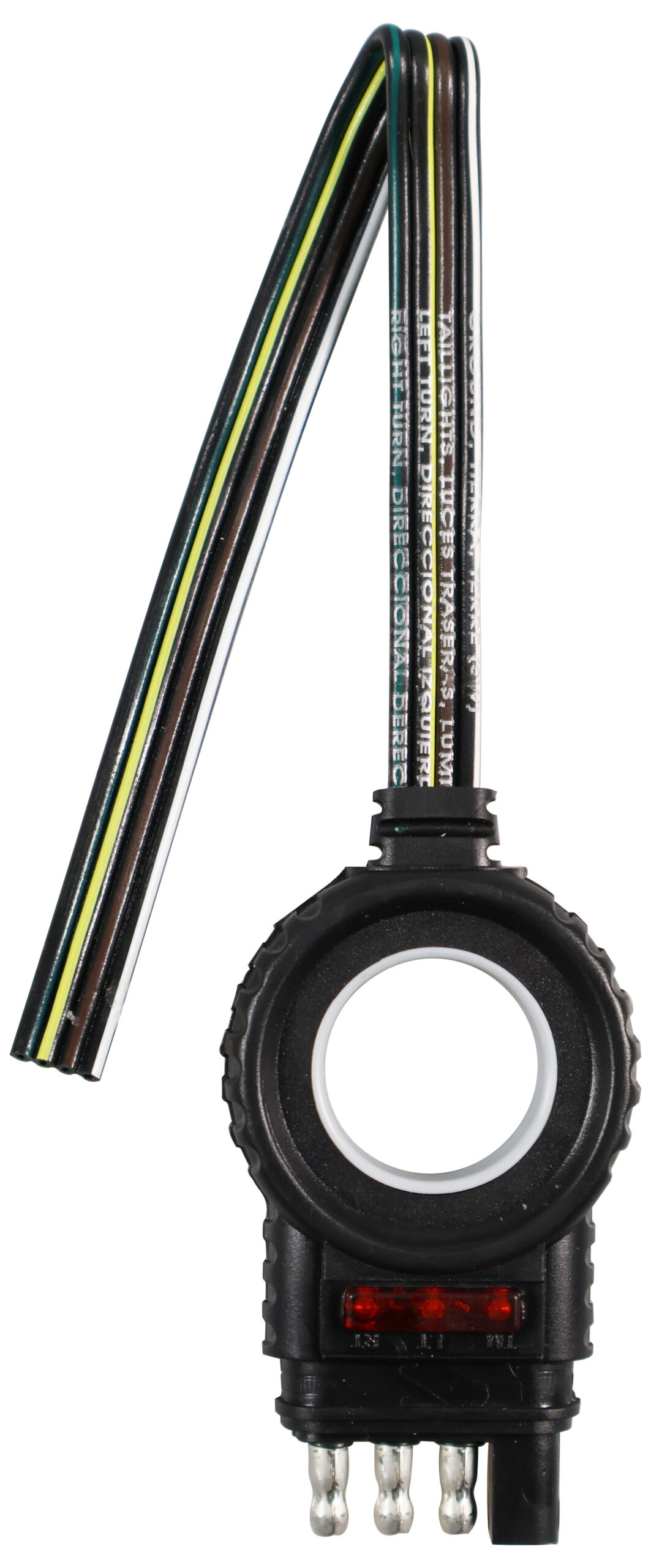 Trailer Connector; 4-way flat trailer connector; Viz Pack