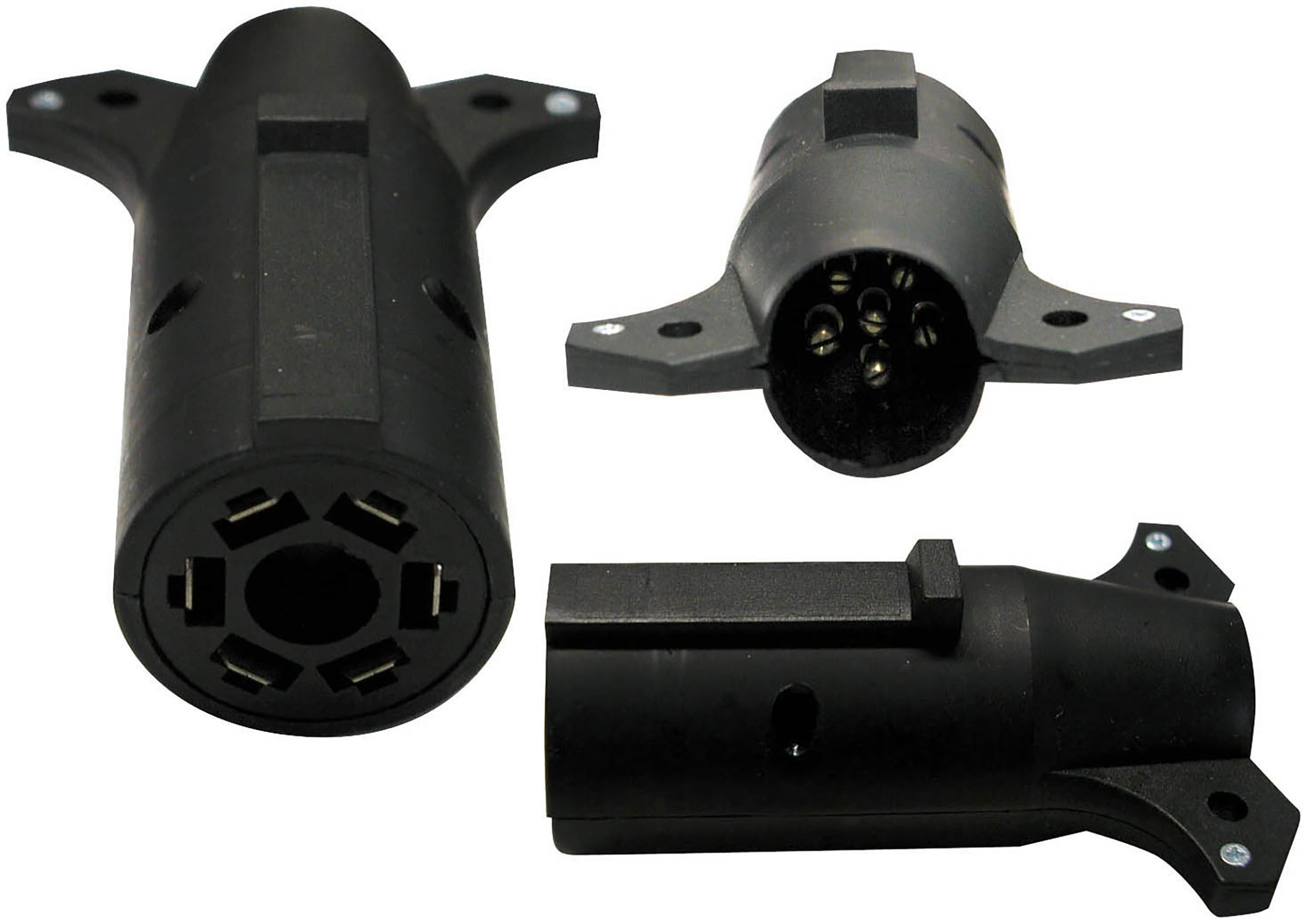 7- To 6-Way Harness Adapter; 4 inch length; Viz Pack