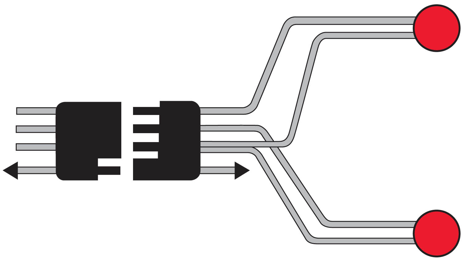 Split Trailer Harness Kit; complete kit; bulk pack