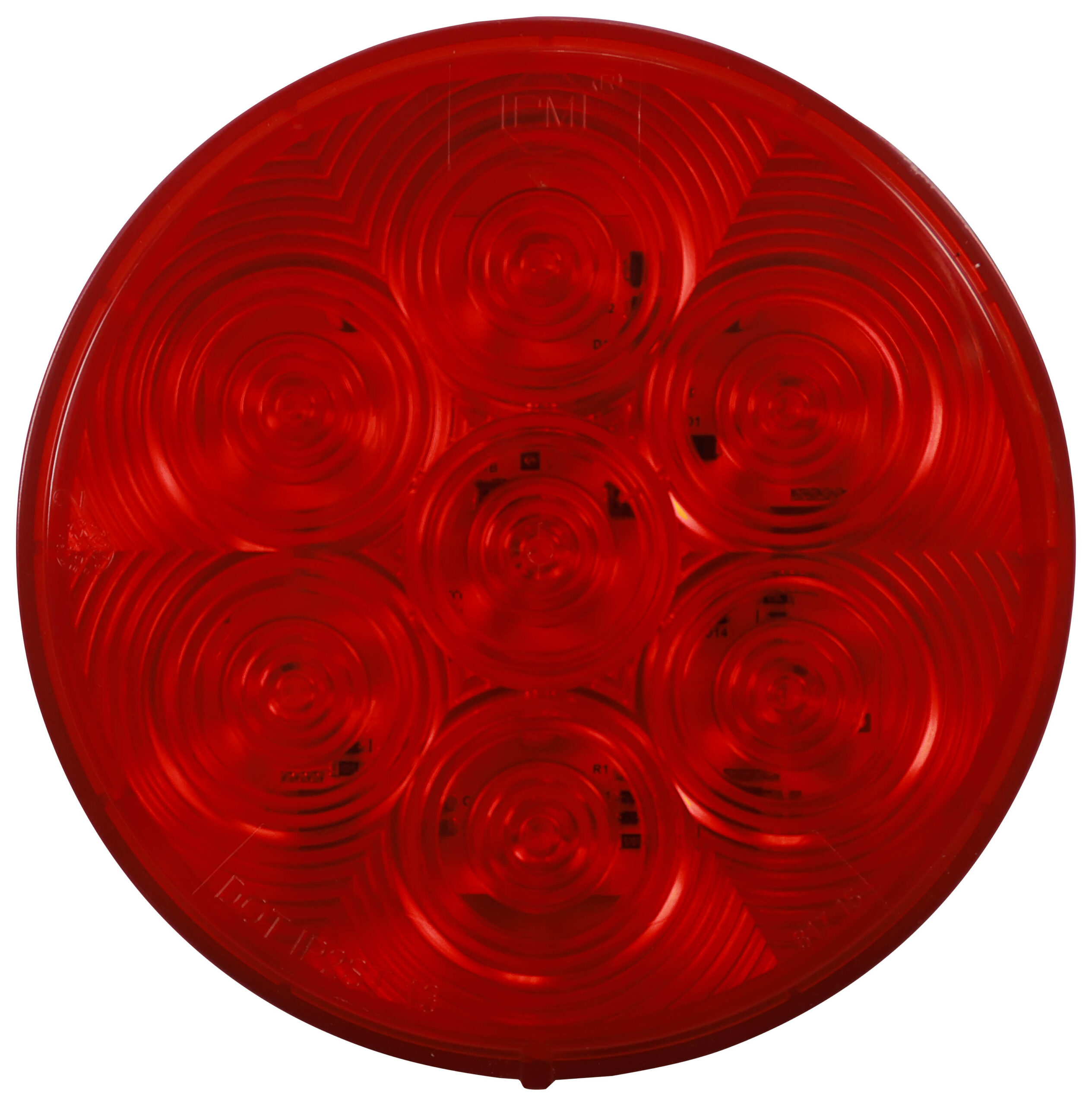 Lumen X® AMP 4 inch Round Stop / Turn / Tail Light; grommet; bulk pack