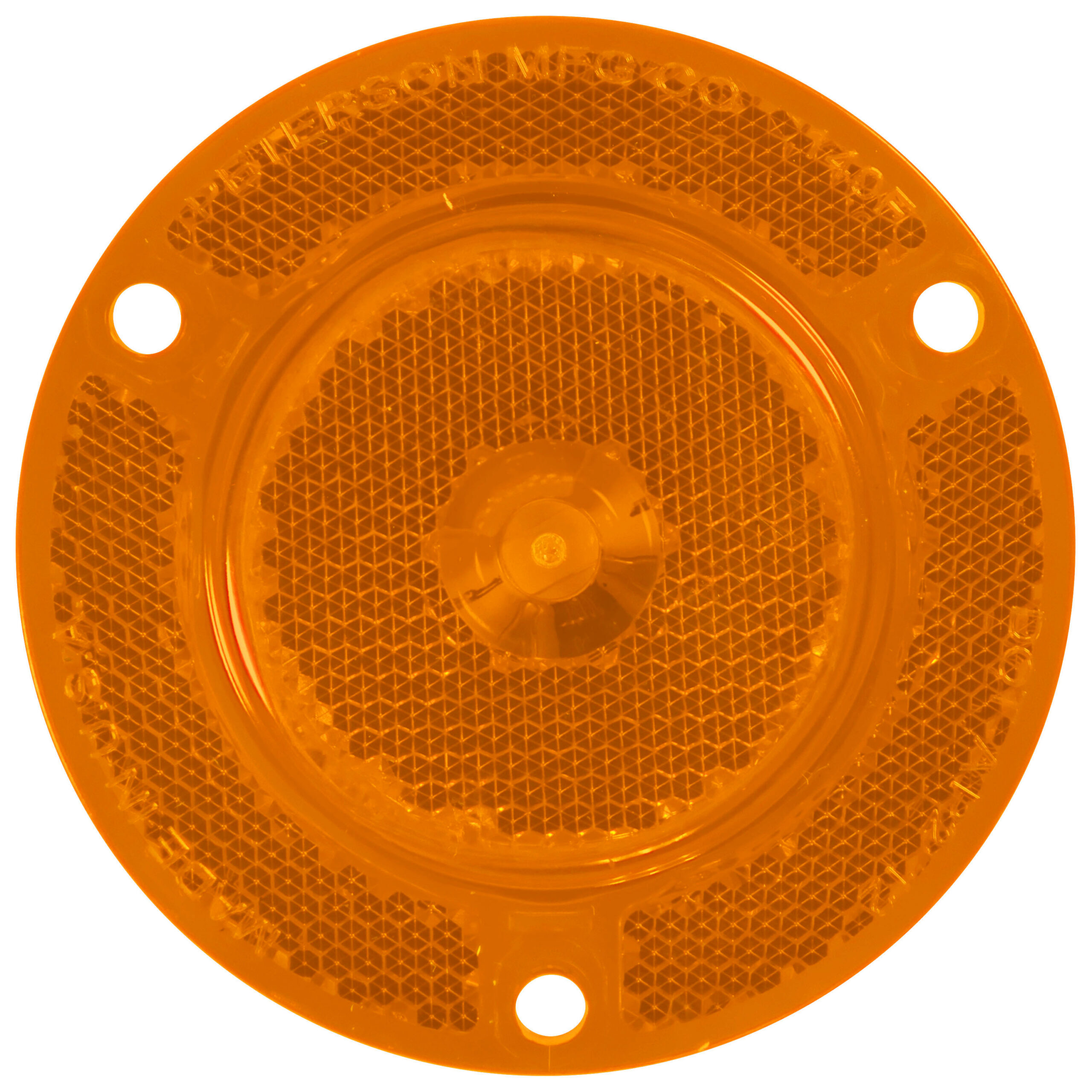 Single Diode 2 inch Clearance/Side Marker w/ Reflex; amber; poly bag