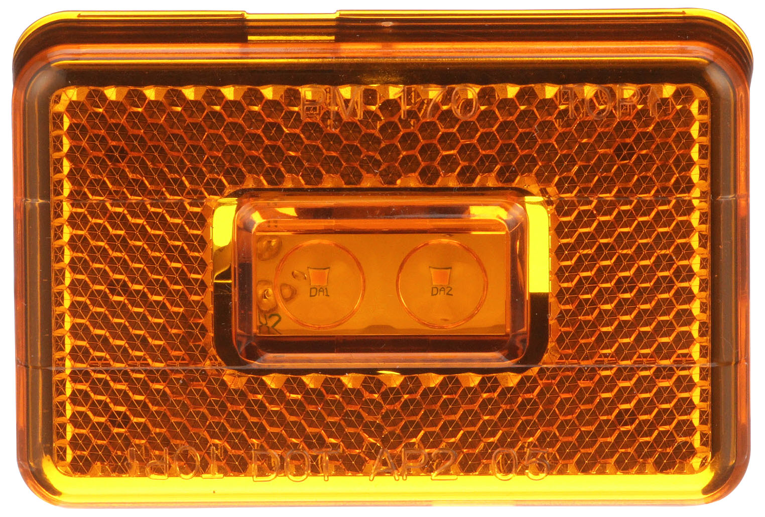Marker Light w/ Reflex; amber bullet + ring; bulk pack